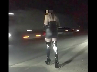 working on the streets like a real whore